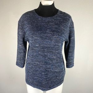 Zara Trafaluc Marled Turtle Neck Sweater Top Small